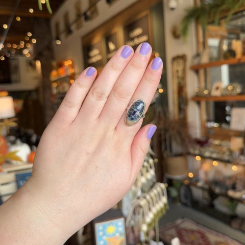 Sodalite Ring "Liza" - Size 10