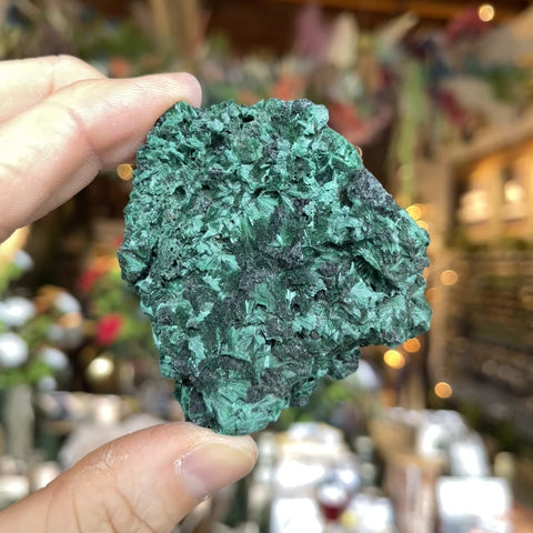 Fibrous Malachite "Sophia"