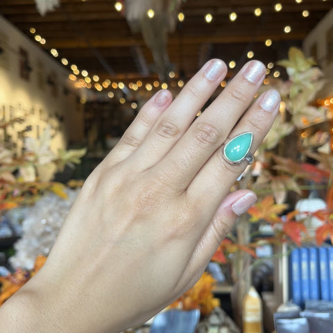 Chrysoprase Ring "Eleni" - Size 6