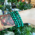 Ravenstone Crystals Malachite Stretch Bracelet