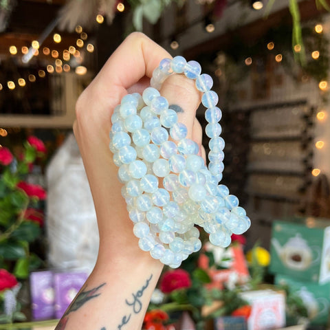 Ravenstone Crystals Opalite Stretch Bracelet