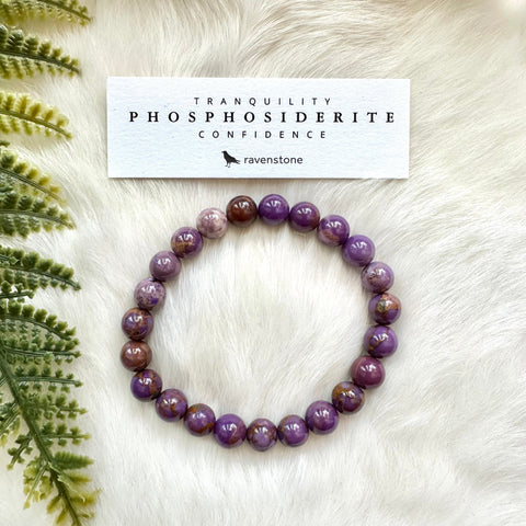 Ravenstone Crystals Phosphosiderite Stretch Bracelet