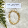 Ravenstone Crystals Rutilated Quartz Stretch Bracelet