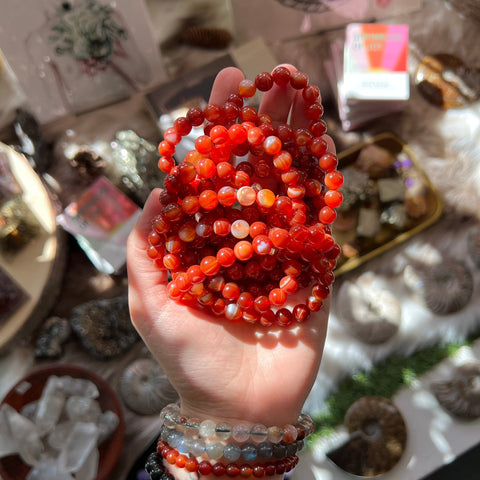 Ravenstone Crystals Sardonyx Stretch Bracelet