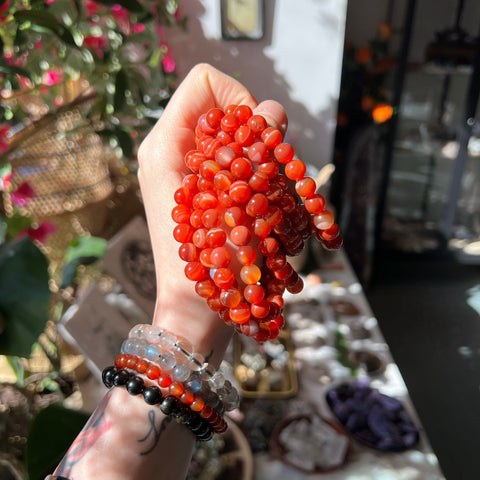 Ravenstone Crystals Sardonyx Stretch Bracelet