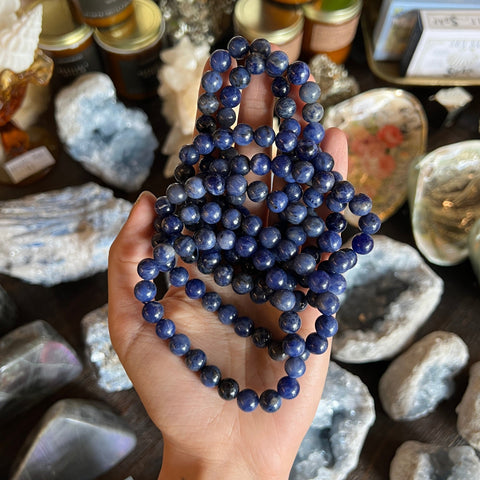 Ravenstone Crystals Sodalite Stretch Bracelet