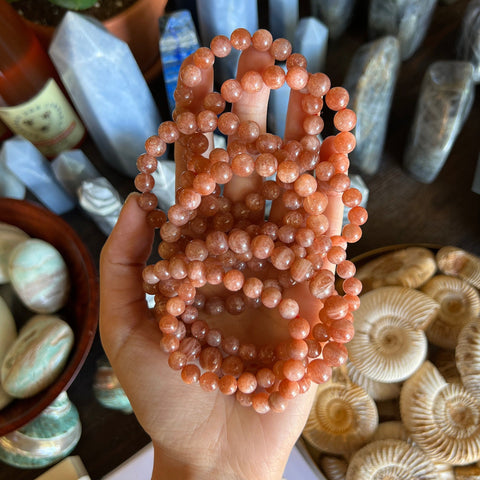 Ravenstone Crystals Sunstone Stretch Bracelet