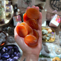 Ravenstone Crystals Carnelian Thumb Stone