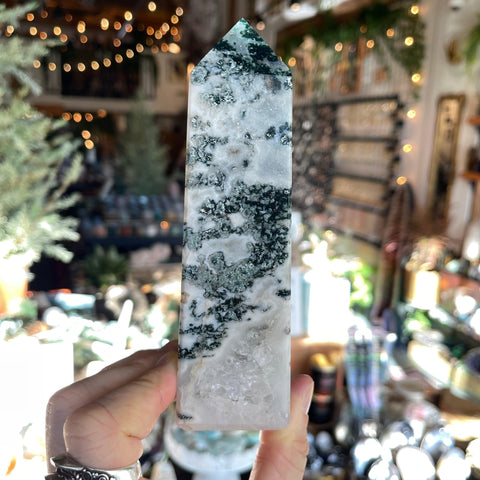 Ravenstone Crystals Moss Agate "Diane"