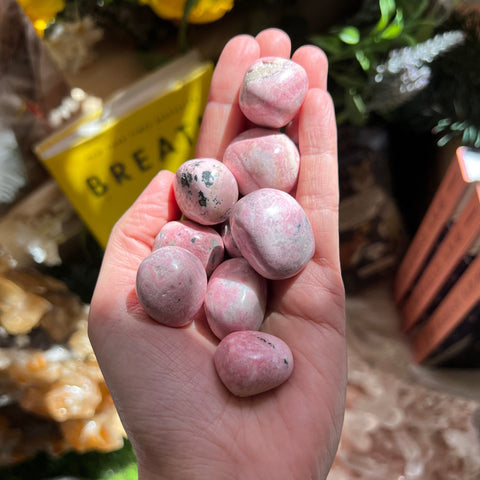 Ravenstone Crystals Peruvian Rhodonite Tumble