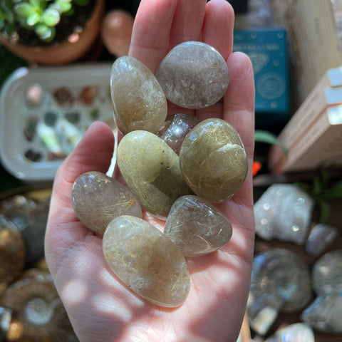 Ravenstone Crystals Rutilated Quartz Tumble