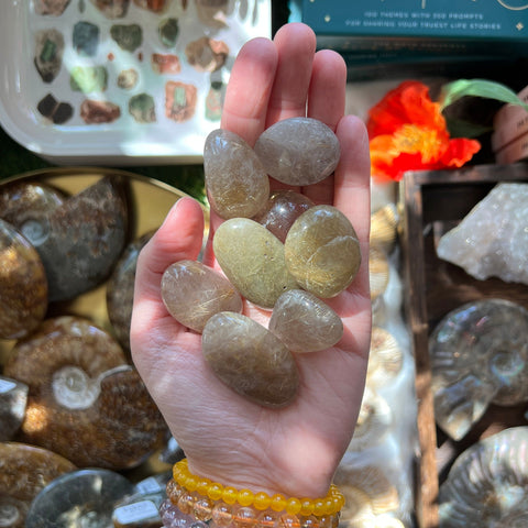 Ravenstone Crystals Rutilated Quartz Tumble