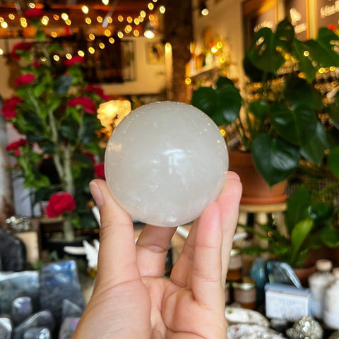 Ravenstone Crystals Selenite Sphere