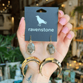 Ravenstone The Labradorite Moon Earrings