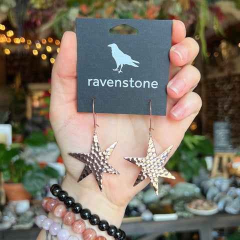 Ravenstone The Rose Gold Star Earrings