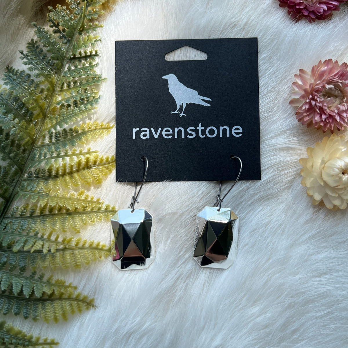 Ravenstone The Silver Gem Earrings