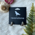 Ravenstone The Silver Hoop Stud Earrings