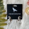 Ravenstone The Silver Seahorse Stud Earrings