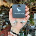 Ravenstone The Silver Shiitake Mushroom Earrings