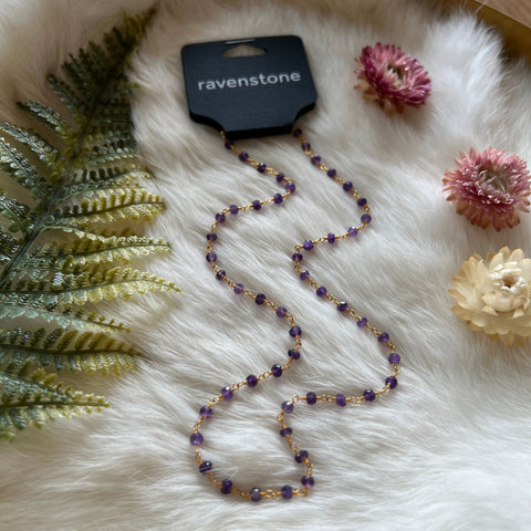 Ravenstone The Amethyst Bead Necklace