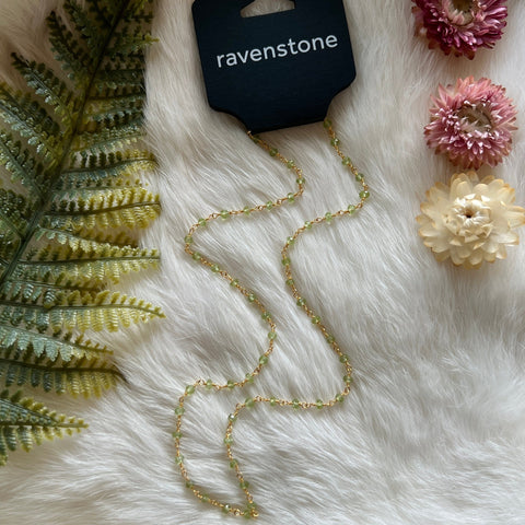 Ravenstone The Peridot Bead Necklace