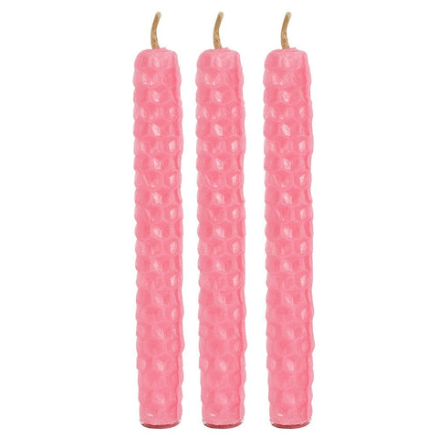 Something Different Pink Beeswax Spell Candles