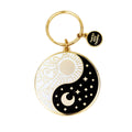 These are Things Yin/Yang Sun & Moon Enamel Keychain