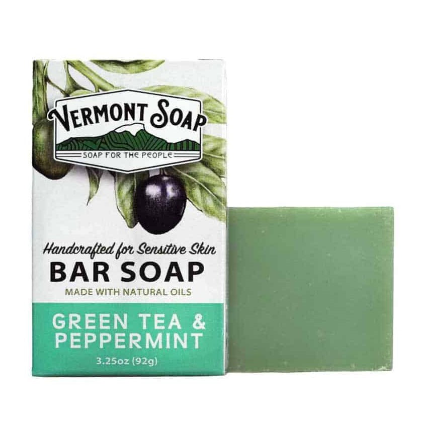 Vermont Soap Company Green Tea &amp; Peppermint Bar Soap