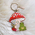 Wildflower + Co. Home Sweet Home Frog & Mushroom Keychain