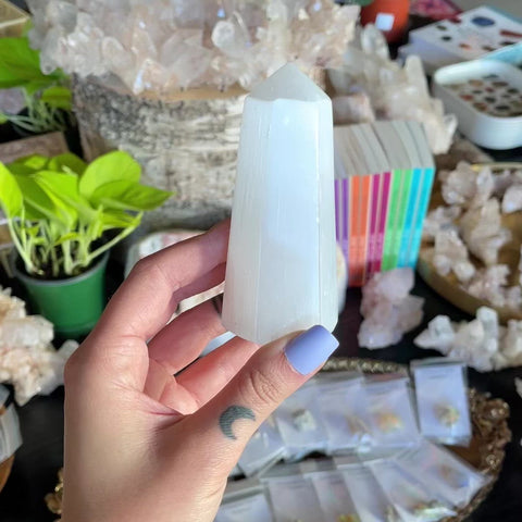 Selenite Obelisk