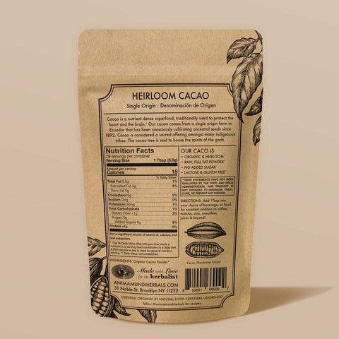 Anima Mundi Apothecary CACAO : Raw, Heirloom + Organic