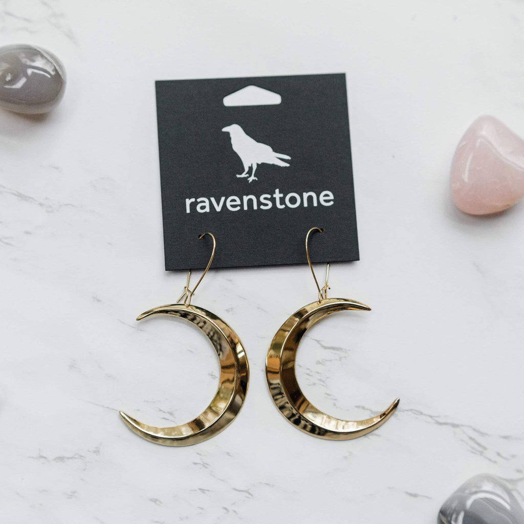 Big moon earrings shop