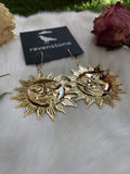 ravenstone The Giant Golden Sun Earrings