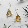 ravenstone The Golden Beetle Babe Earrings