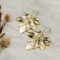 ravenstone The Golden Maple Leaf Earrings