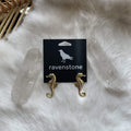 Ravenstone The Golden Seahorse Stud Earrings