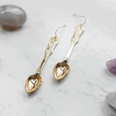 ravenstone The Golden Spoon Earrings