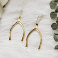 ravenstone The Golden Wishbone Earrings