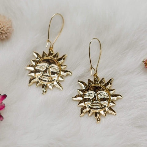 Ravenstone The Little Golden Sun Earrings