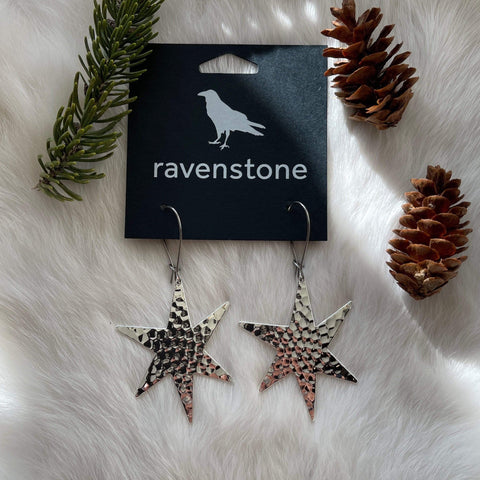 Ravenstone The Silver Star Earrings