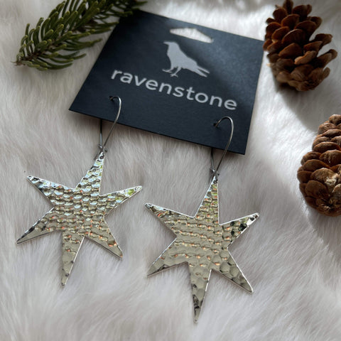 Ravenstone The Silver Star Earrings