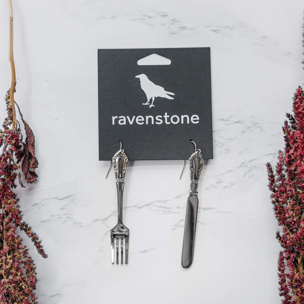 ravenstone The Silver Utensil Earrings