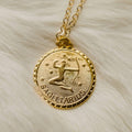 Ravenstone Gold / 18" (16" with 2" extender) / Sagittarius (November 23 – December 21) The Zodiac Necklace