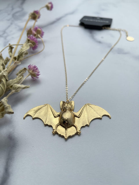 ravenstone The Golden Bat Necklace