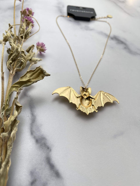 ravenstone The Golden Bat Necklace