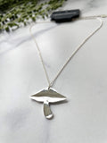 ravenstone The Silver Shiitake Mushroom Necklace