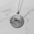 Ravenstone Silver / 18" (16" with 2" extender) / Aries (March 21 – April 19) The Zodiac Necklace