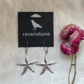 Ravenstone The Silver Starfish Earrings