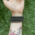 VS Hematite Stretch Bracelet