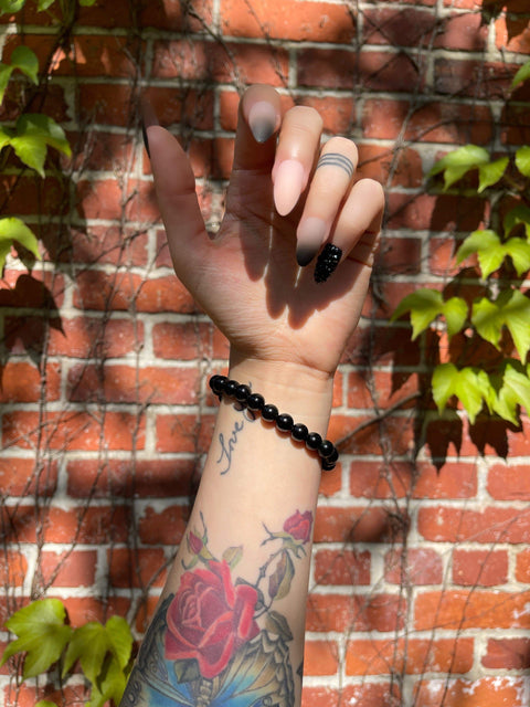 VS Obsidian Stretch Bracelet